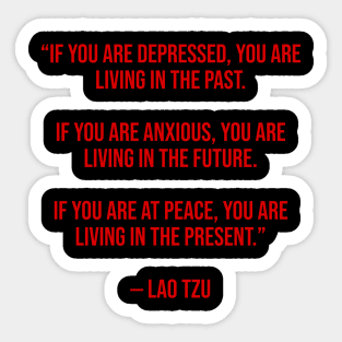 Lao Tzu Quote Sticker